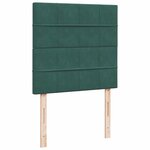 vidaXL Sommier à lattes de lit avec matelas Vert foncé 90x190 cm