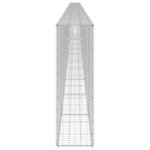 vidaXL Mur en gabion avec couvercles Acier galvanisé 900x30x100 cm
