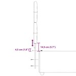 vidaXL Sommier à lattes de lit avec matelas Bleu 90x200 cm Tissu