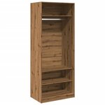 vidaXL Garde-robe chêne artisanal 80x50x200 cm bois d'ingénierie