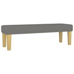 vidaXL Sommier à lattes de lit avec matelas Gris foncé 140x200cm Tissu