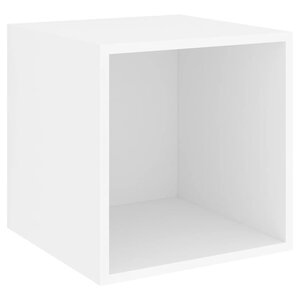 vidaXL Armoire murale Blanc 37x37x37 cm Aggloméré