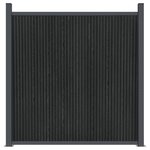vidaXL Panneau de clôture gris 699x186 cm WPC