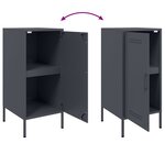 vidaXL Buffet anthracite 36x39x79 cm acier laminé à froid