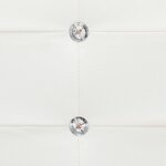 vidaXL Lit avec matelas Blanc Similicuir 90 x 200 cm