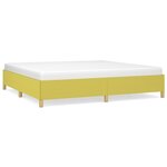 vidaXL Cadre de lit Vert 200x200 cm Tissu