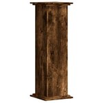 vidaXL Support pour plantes chêne fumé 33x33x100 cm bois d'ingénierie