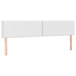 vidaXL Sommier à lattes de lit avec matelas Blanc 180x200cm Similicuir