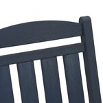 vidaXL Chaise à bascule bleu marine 70x92x108 cm HDPE