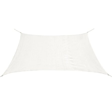 vidaXL Voile d'ombrage PEHD Rectangulaire 4 x 6 m Blanc