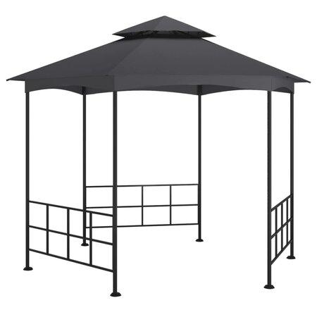 vidaXL Belvédère avec parois 3 1x2 7 m Anthracite