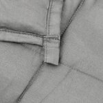 vidaXL Couverture lestée Gris 155x220 cm 7 kg Tissu