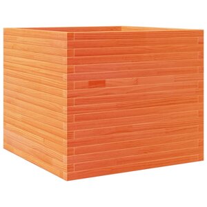 vidaXL Jardinière cire marron 80x80x68 5 cm bois de pin massif