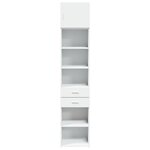 vidaXL Armoire de rangement mince blanc 45x42 5x225 cm