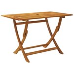 vidaXL Mobilier à dîner de jardin pliable 5 Pièces Bois d'acacia solide