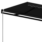 vidaXL Auvent manuel rétractable 400x350 cm Anthracite