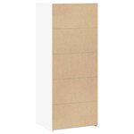 vidaXL Buffet haut blanc 50x41x124 cm bois d'ingénierie