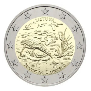 2 euros commémorative Lituanie 2021 - Réserve de biosphère de uvintas.