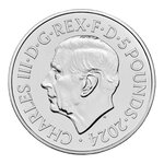 Pièce de monnaie 5 Pounds Royaume-Uni Année du Dragon 2024 BU