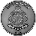 Pièce de monnaie en Argent 5 Dollars g 62.2 (2 oz) Millésime 2023 BEE