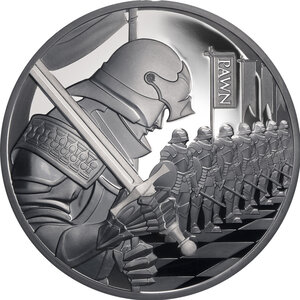 Monnaie PAWN Chess 1 Oz Argent 1$ Niue 2026