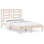 vidaXL Cadre de lit Bois de pin massif 120x200 cm