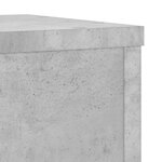 vidaXL Supports pour plantes 2 Pièces gris béton bois d'ingénierie