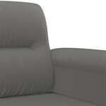 vidaXL Fauteuil gris foncé 60 cm tissu microfibre
