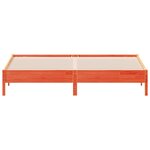 vidaXL Cadre de lit sans matelas cire marron 200x200cm bois pin massif