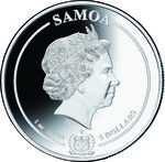 Pièce de monnaie en Argent 5 Dollars g 31.1 (1 oz) Millésime 2021 Harry Potter Samoa 2021