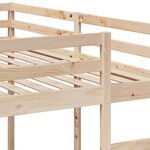vidaXL Lit superposé triple 140x200/70x140 cm bois de pin massif