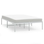 vidaXL Cadre de lit métal blanc 120x200 cm