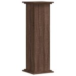 vidaXL Support pour plantes chêne brun 33x33x100 cm bois d'ingénierie