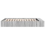 vidaXL Cadre de lit sonoma gris 160x200 cm bois d'ingénierie