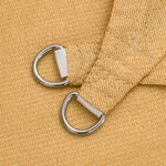vidaXL Voile d'ombrage 160 g/m² rectangulaire sable 3x5 m PEHD