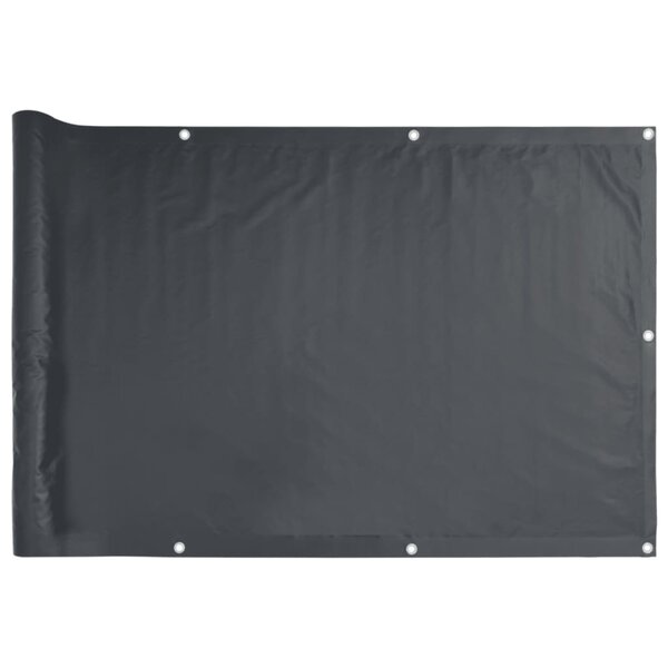 vidaXL Écran de balcon Anthracite 90x300 cm Tissu Oxford