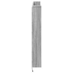 vidaXL Armoire tête de lit avec LED sonoma gris 140x16 5x103 5 cm