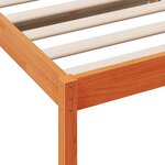 vidaXL Lit de jour sans matelas cire marron 90x190 cm bois pin massif