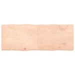 vidaXL Dessus de table bois massif non traité bordure assortie