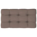 vidaXL Canapé d'angle palette de jardin noir bois de pin imprégné