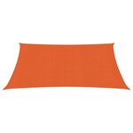 vidaXL Voile d'ombrage 160 g/m² Orange 2 5x2 5 m PEHD