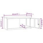 vidaXL Classeur noir 90x40x130 cm acier