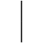 vidaXL Tête de lit métal noir 180 cm