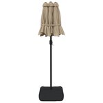 vidaXL Parasol de jardin à double tête taupe 316x240 cm
