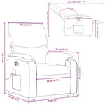 vidaXL Fauteuil inclinable de massage électrique marron similicuir