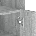 vidaXL Buffet sonoma gris 73 5x35x75 cm bois d'ingénierie