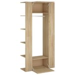 vidaXL Armoires de couloir 2 Pièces Chêne Sonoma Bois d'ingénierie