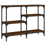 vidaXL Table console chêne marron 102x29x75 cm bois d'ingénierie