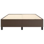 vidaXL Cadre de lit Marron 140x190 cm Similicuir