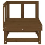 vidaXL Canapés d'angle de jardin 2 Pièces marron miel bois de pin solide